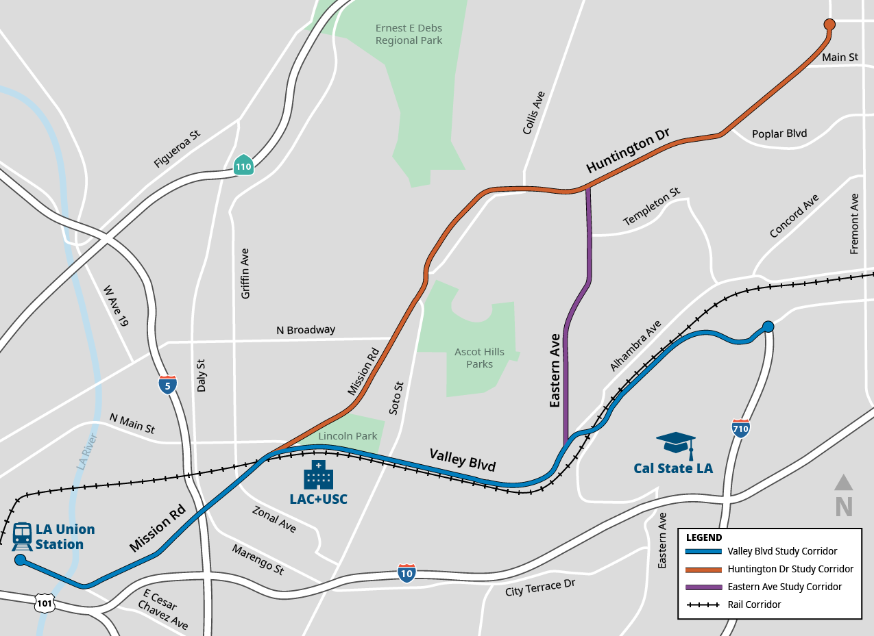 Project Sections Corridor Map